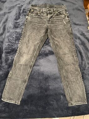 American Eagle Outfitters Women's Black Washed ‘90s Skinny Jeans